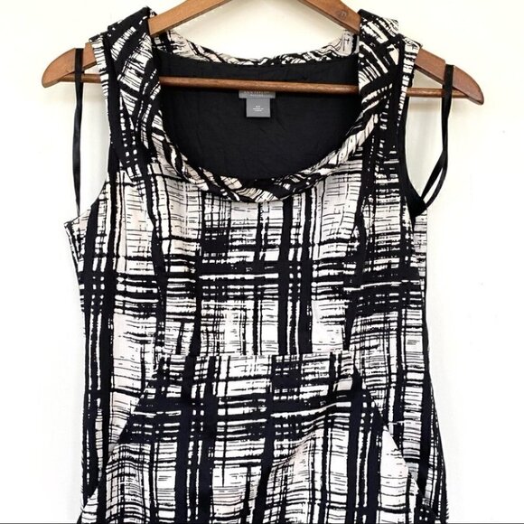 Ann Taylor mini dress, sleeveless with a round collar, ๐ฏ cotton, petite size - Picture 2 of 9